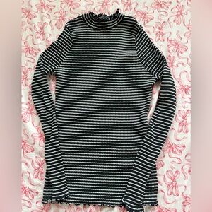 French connection ribbed Long Sleeve Top